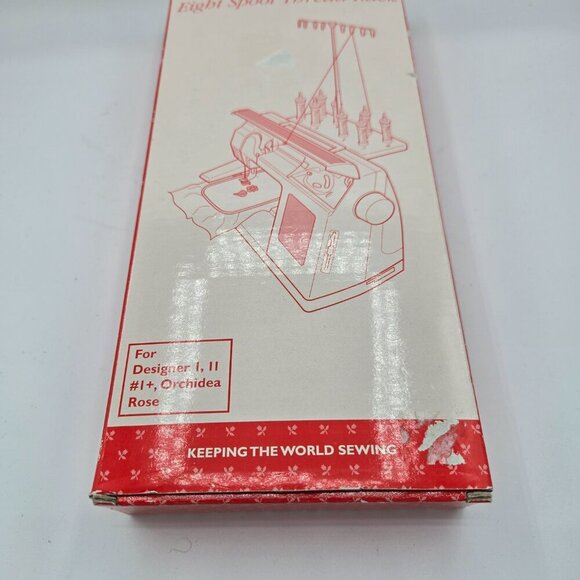 Open Box - Sealed Vintage Husqvarna Viking 8 Spool Thread Rack - Picture 13 of 13